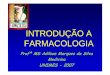 FARMACOLOGIA - Introducao a Farmacoinetica