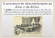 O processo de descolonização da ásia e da áfrica