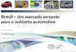 Brasil – Um mercado atraente para a indústria automotiva
