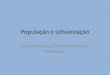 População e urbanização