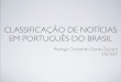 Classificação automática de notícias em português do Brasil
