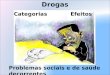 Drogas - categorias, efeitos, problemas sociais e de saúde decorrentes