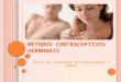 Metodos contraceptivos