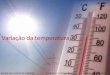 Variação da temperatura   geografia