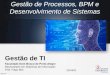 Aula 3 - Gestão de Processos, BPM e Desenvolvimento de Sistemas