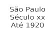 São Paulo até 1920