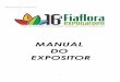 16ª Fiaflora Expogarden - Manual do Expositor