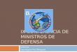 IX CONFERENCIA DE MINISTROS DE DEFENSA Informe Secretaria Pro Témpore