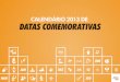 Calendario de Datas Comemorativas 2013