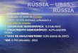 Federação Russa Federação Russa localizado no norte da Eurásia localizado no norte da EurásiaEurásia ÁREA - 17.075.400 km2, a Rússia é o -maior área do