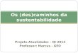 Projeto Atualidades – QI 2012 Professor: Marcus - GEO Os (des)caminhos da sustentabilidade