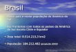 BrasilBrasil Maior país e maior população da América do Sul Maior país e maior população da América do Sul Faz fronteiras com todos os países da América