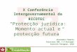 X Conferência Intergovernamental da RICOTEC Protecção jurídica: Momento actual e protecção futura Alexandra Pimenta Directora INR, I.P.Portugal Asunción