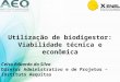 Utilização de biodigestor: Viabilidade técnica e econômica Celso Eduardo da Silva Diretor Administrativo e de Projetos – Instituto Aequitas