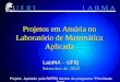 Projetos em Atuária no Laboratório de Matemática Aplicada LabMA – UFRJ Setembro de 2009 Projeto Apoiado pela FAPERJ dentro do programa Prioridade RIO