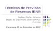 Técnicas de Previsão de Reservas IBNR Rodrigo Simões Atherino Depto. de Engenharia Elétrica/IAPUC PUC-Rio Funenseg, 19 de Setembro de 2007