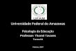 Psicologia da Educação Professor: Thomé Tavares Turma 04 Manaus, 2007 Universidade Federal do Amazonas