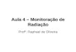 Aula 4 – Monitoração de Radiação Profº. Raphael de Oliveira