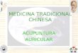 MEDICINA TRADICIONAL CHINESA ACUPUNTURA AURICULAR