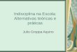 Indisciplina na Escola: Alternativas teóricas e práticas Julio Groppa Aquino