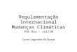 Regulamentação Internacional Mudanças Climáticas PUC-Rio – Jul/10 Lucas Lagrotta de Souza