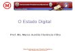 Pós-Graduação em Direito Digital e das Telecomunicações O Estado Digital Prof. Ms. Marco Aurélio Florêncio Filho
