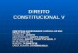 DIREITO CONSTITUCIONAL V PONTIFÍCIA UNIVERSIDADE CATÓLICA DE SÃO PAULO (PUC-SP) FACULDADE : DIREITO DEPARTAMENTO: DIREITO PÚBLICO DISCIPLINA: DIREITO CONSTITUCIONAL
