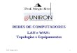 Prof. Sérgio Alves1 REDES DE COMPUTADORES LAN e WAN: Topologias e Equipamentos