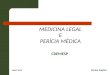 MEDICINA LEGAL E PERÍCIA MÉDICA CREMESP Abril/ 2010 Enrico Supino