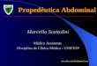 Propedêutica Abdominal Marcello Scattolini Médico Assistente Disciplina de Clínica Médica - UNIFESP marcello.scattolini@gmail.com