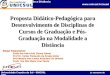 Núcleo de Educação a Distância  Universidade Cruzeiro do Sul – UNICSUL 1o semestre de 2007 Proposta Didático-Pedagógica para Desenvolvimento