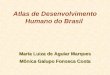 Atlas de Desenvolvimento Humano do Brasil Maria Luiza de Aguiar Marques Mônica Galupo Fonseca Costa