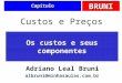 BRUNI Capítulo Os custos e seus componentes Custos e Preços Adriano Leal Bruni albruni@minhasaulas.com.br