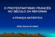 O PROTESTANTISMO FRANCÊS NO SÉCULO DA REFORMA A FRANÇA ANTÁRTICA Alderi Souza de Matos