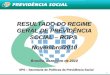1 RESULTADO DO REGIME GERAL DE PREVIDÊNCIA SOCIAL – RGPS Novembro/2010 Brasília, dezembro de 2010 SPS – Secretaria de Políticas de Previdência Social