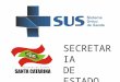 SECRETARIA DE ESTADO DA SAÚDE. Portal do Controle Social em Saúde Santa Catarina