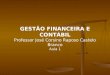 GESTÃO FINANCEIRA E CONTÁBIL Professor José Corsino Raposo Castelo Branco Aula 1