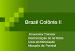 Brasil Colônia II Economia Colonial Interiorização do território Ciclo da Mineração Marquês de Pombal