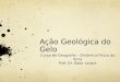 Ação Geológica do Gelo Curso de Geografia – Dinâmica Física da Terra Prof. Dr. Dakir Larara