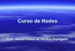 Curso de Redes Prof.: Bruno Rafael de Oliveira Rodrigues