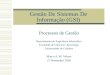 Gestão De Sistemas De Informação (GSI) Processos de Gestão Departamento de Engenharia Informática Faculdade de Ciências e Tecnologia Universidade de Coimbra