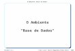 O Ambiente "Bases de Dados" © Ana Lucas/ Chaves Magalhães/Pedro Neves – 2007Versão 2.6.1 O Ambiente "Base de Dados"