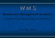 W M S Warehouse Management Systems ( Sistemas de Gerenciamento de Armazém ) Prof.º Plínio Marcos