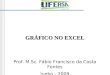 GRÁFICO NO EXCEL Prof. M.Sc. Fábio Francisco da Costa Fontes Junho - 2009