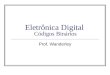 Eletrônica Digital Códigos Binários Prof. Wanderley