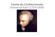 Teoria do Conhecimento Immanuel Kant (1724-1804)