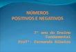 7° ano do Ensino Fundamental Profª: Fernanda Ribeiro