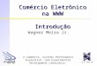 E-Commerce, Systems Performance Evaluation, and Experimental Development Laboratory Comércio Eletrônico na WWW Introdução Wagner Meira Jr