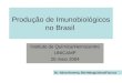 Produção de Imunobiológicos no Brasil Instituto de Química/Hemocentro UNICAMP 20 maio 2004 Dr. Akira Homma, Bio-Manguinhos/Fiocruz