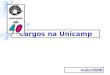 Maio/2006 Cargos na Unicamp. Documentos utilizados Dados fornecidos pelo DGHR em 02/02/2006 Informações de cargos comprometidos fornecidas pela Secretaria